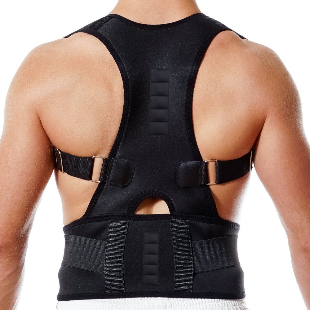 Posture Corrector Back Brace - Corretor Postural Magnético para Adultos, Cinto