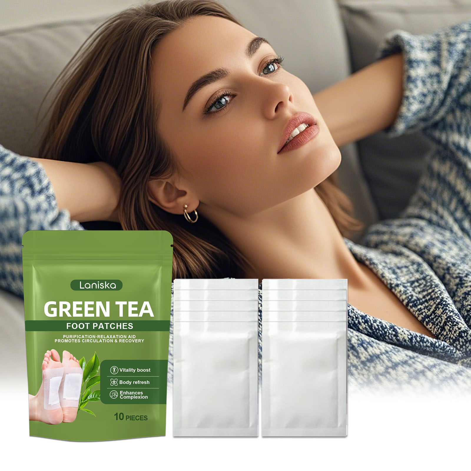 Detox Foot Patch - Patches Detox Naturais para os Pés,