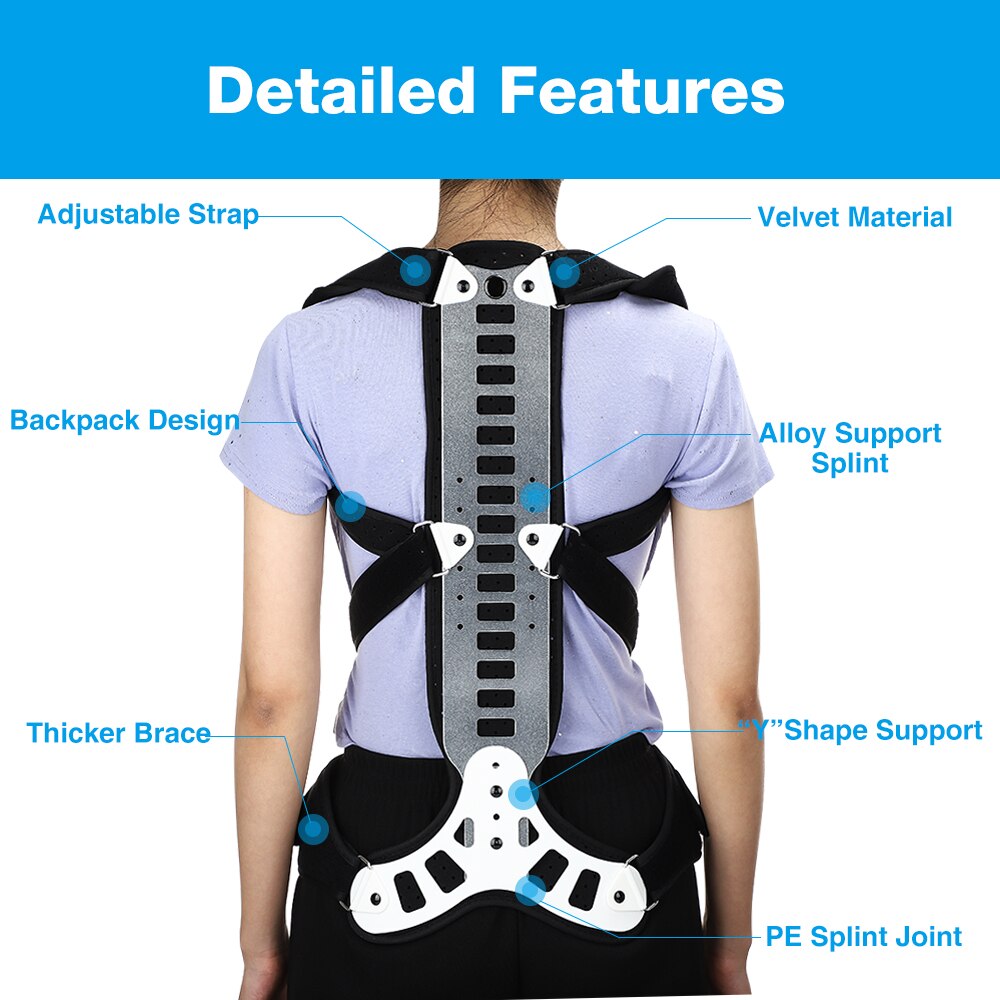 Posture Corrector Back Brace - Corretor Postural Lombar para Dor nas