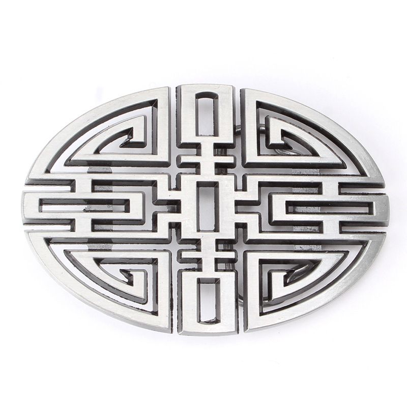 Longevity Health & Wellness Hotel - Chinese Character Alloy Belt Buckle, Imsupplies