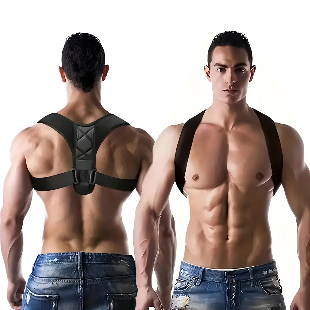 Posture Corrector Back Brace - Cinto de correção de postura traseira,