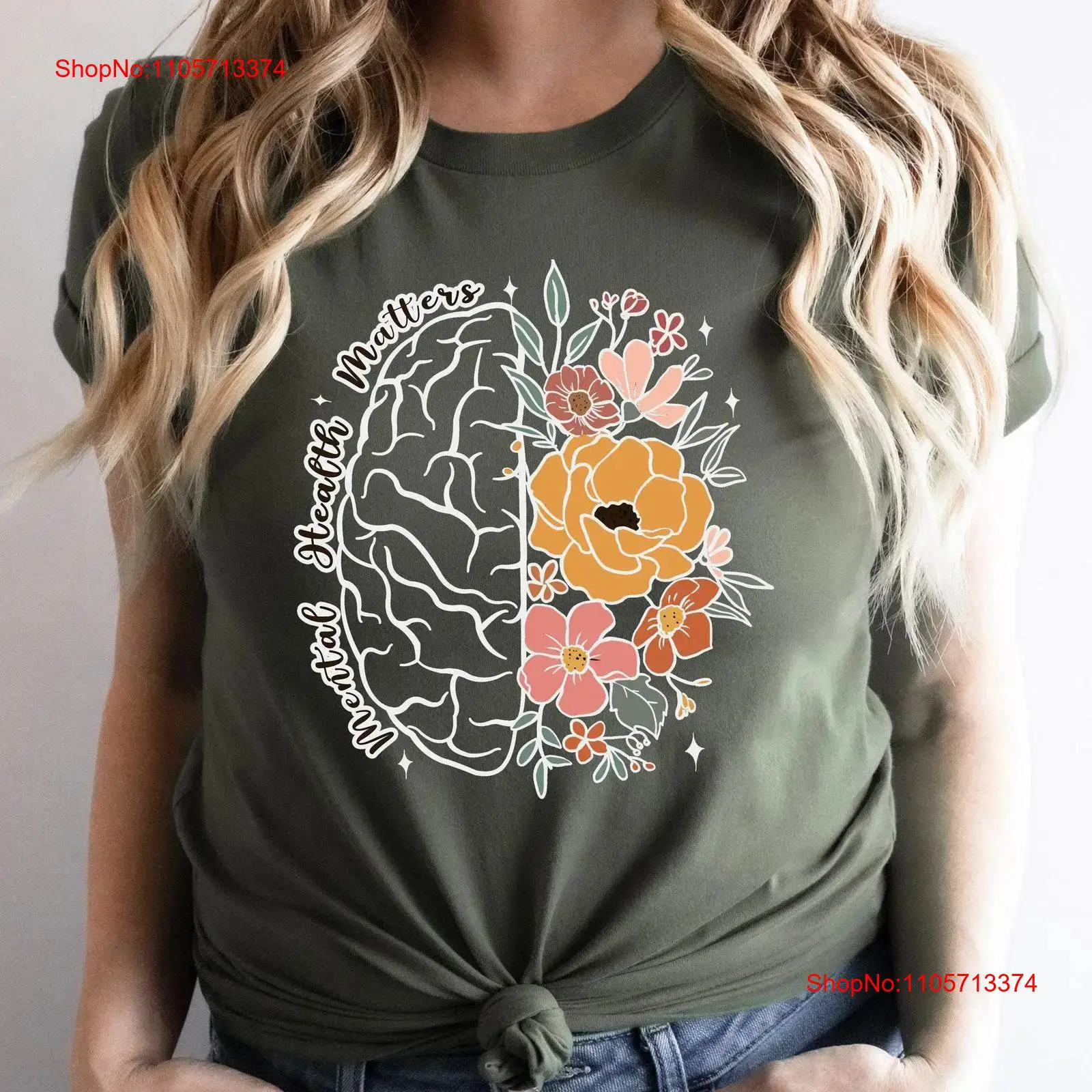 Health Wellness Mental Health - Camiseta Mental Health Matters: Bem-estar, Seja