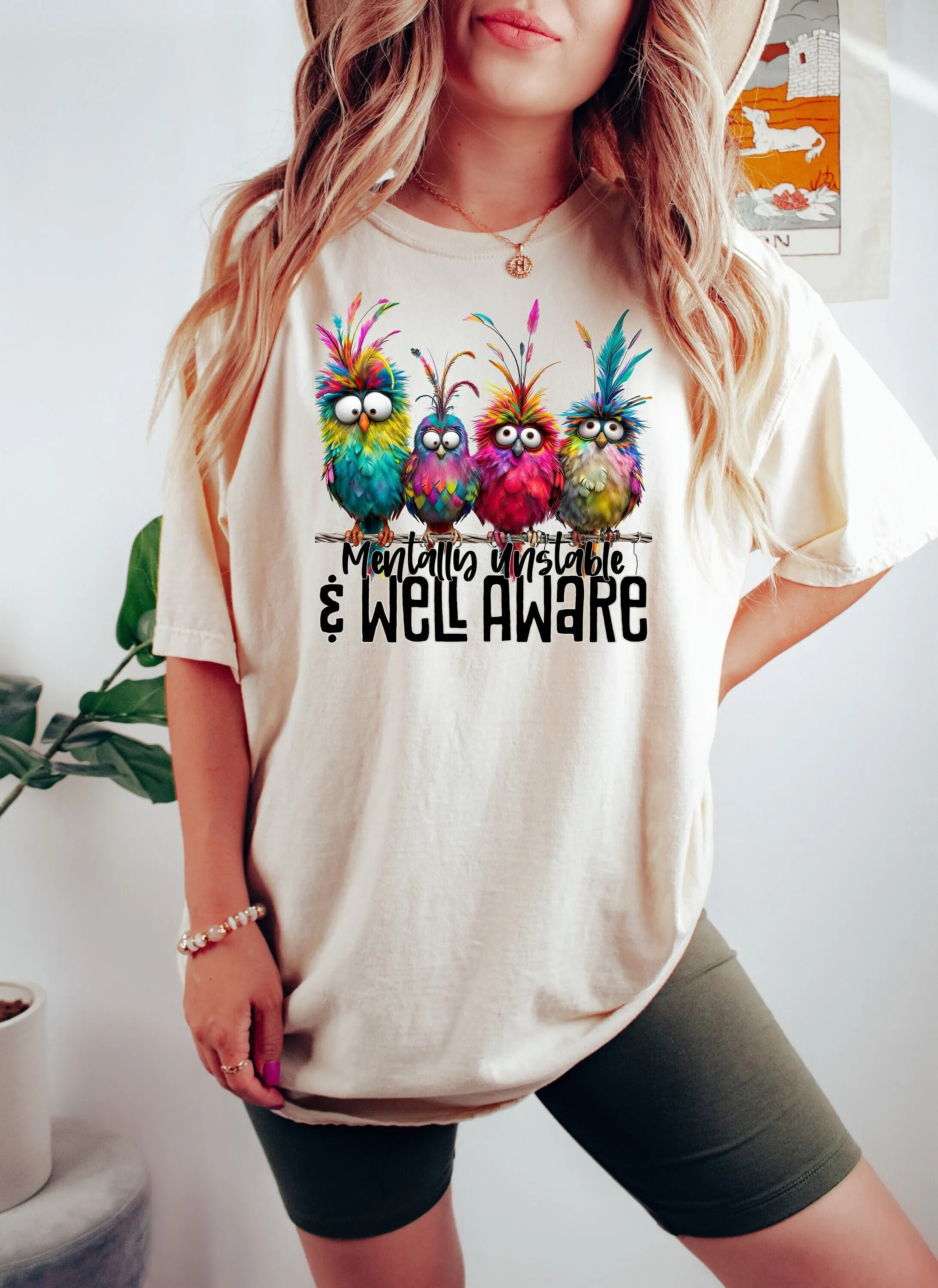 Health Wellness Mental Health - Camiseta branca com estampa de Mulher