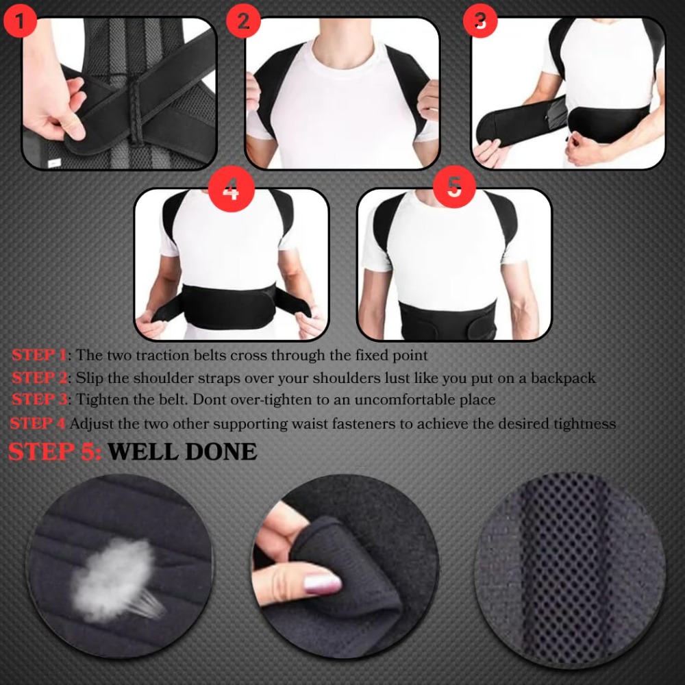 Corretor de Postura para Homen - Posture Corrector Back Brace avaliação e preço