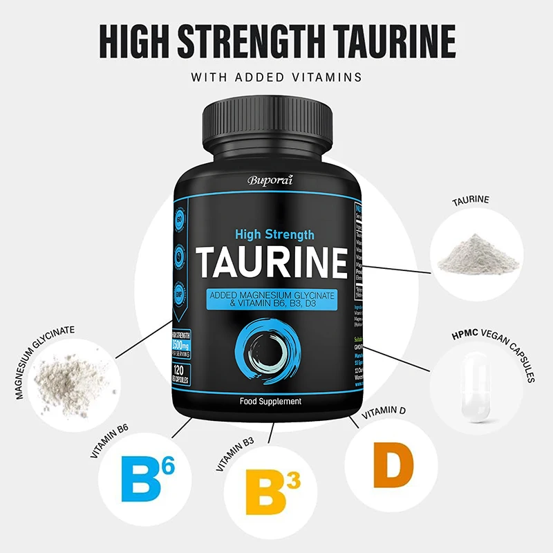 Suplemento de Taurina 1500mg - - Longevity Health & Wellness Hotel avaliação e preço