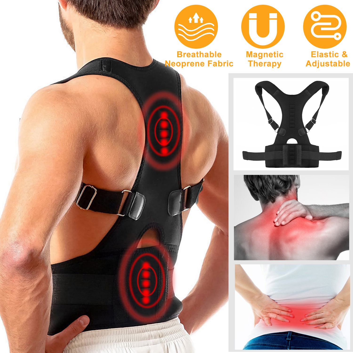 Cinta Modeladora de Suporte Co - Posture Corrector Back Brace avaliação e preço