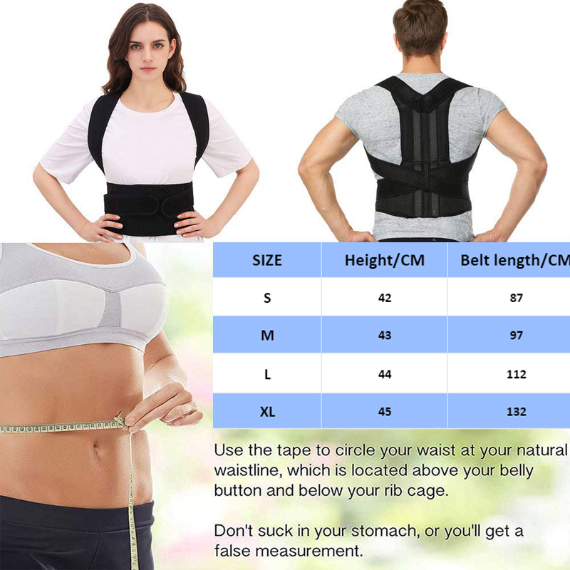 Corretor de postura traseira,  - Posture Corrector Back Brace avaliação e preço