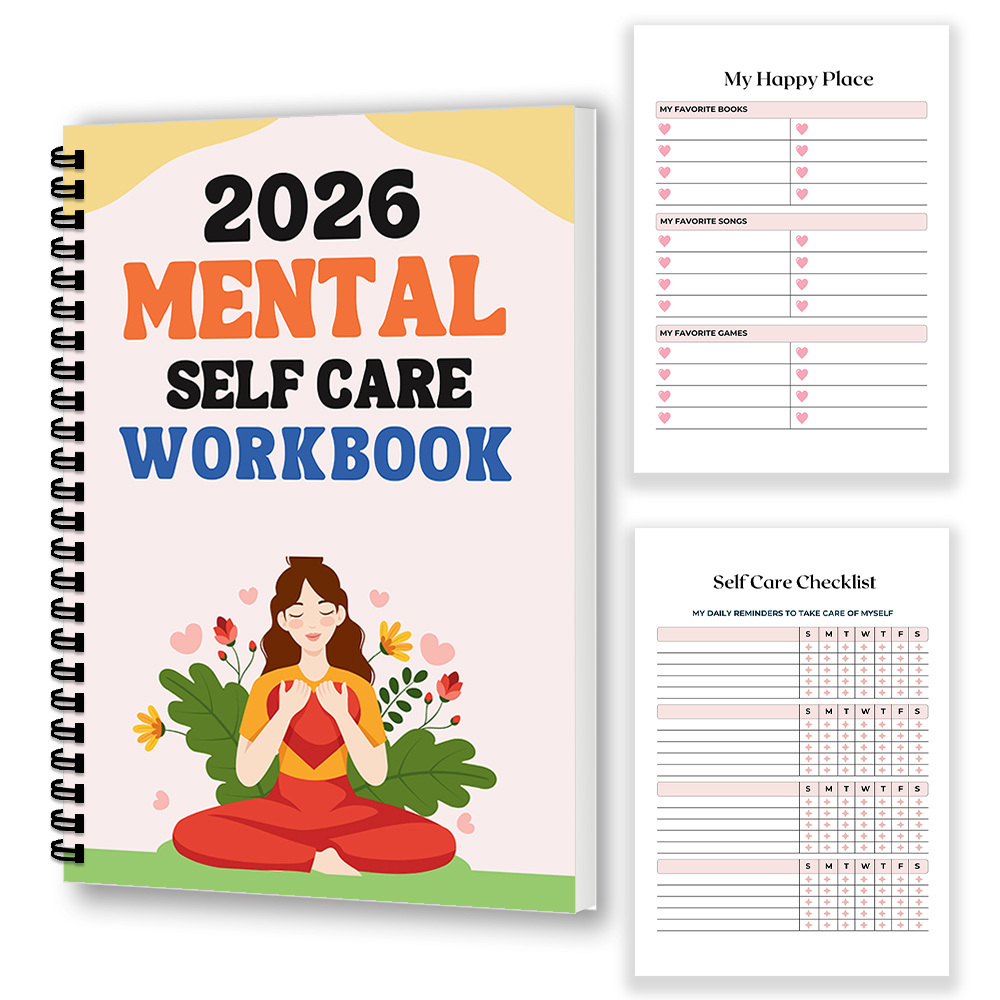 1PC 2026 Caderno de Auto-Cuida - Health Wellness Mental Health avaliação e preço