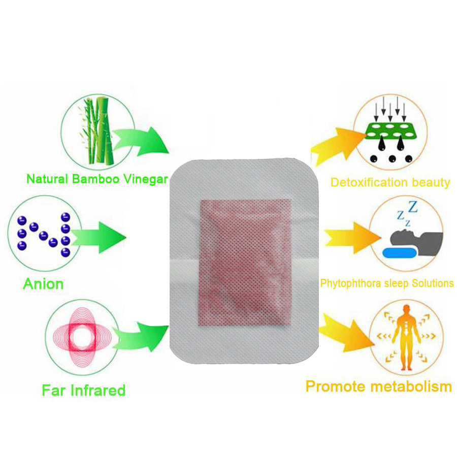 10 pçs erval rosa pé gesso det - Detox Foot Patch avaliação e preço